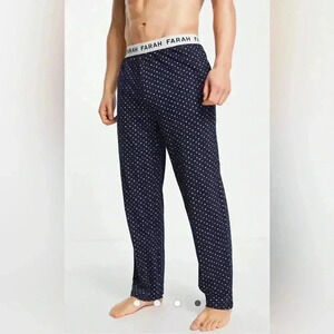 Farah Blundell jersey lounge pant in navy